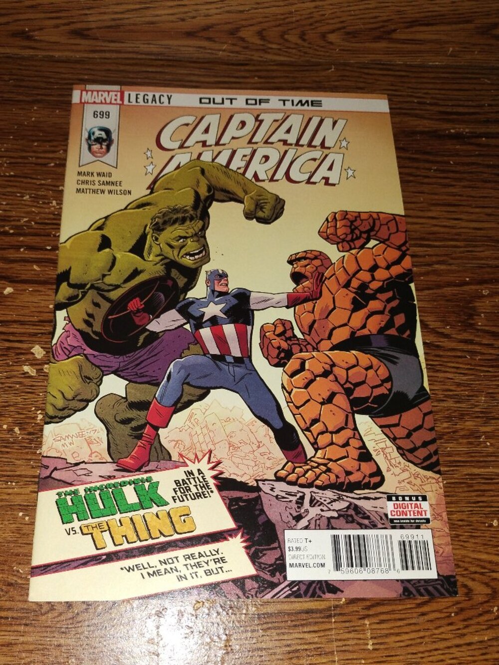 Marvel Legacy : Captain America #699 (Marvel Comics, 2018)